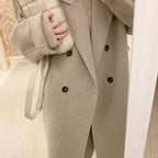 Cotton And Thickening Women's Small Woolen Overcoat