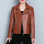 Leather Jacket Versatile Short Coat